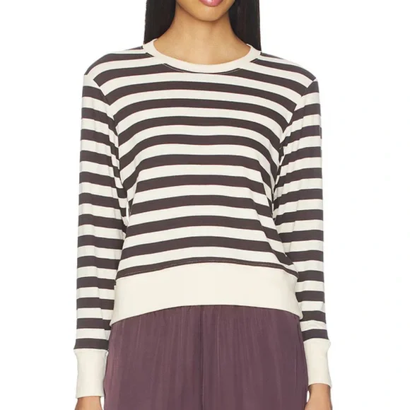 PerfectWhiteTee Striped Long Sleeve Top - Picture 3 of 7
